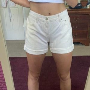 Gap Boyfriend White Jean Shorts